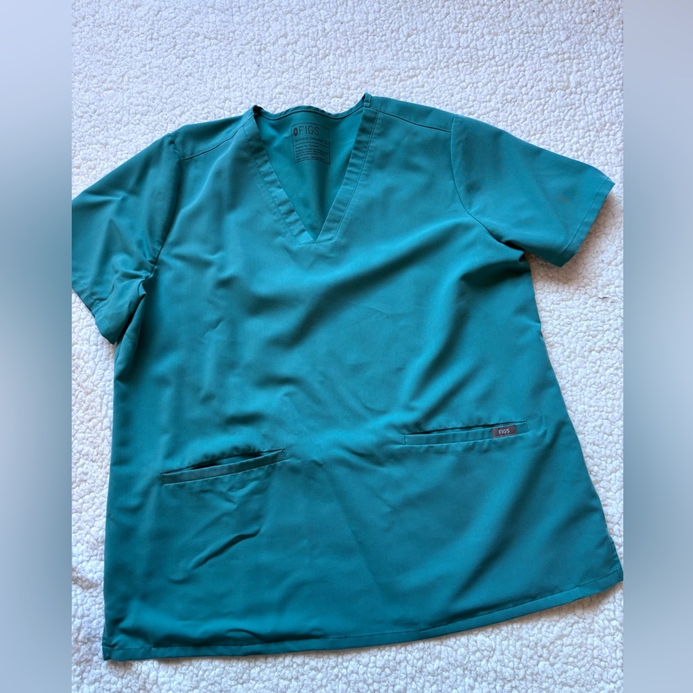 FIGS CASMA Scrub Top - XL - Cactus/Marine